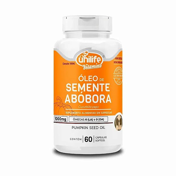 ÓLEO DE SEMENTE DE ABÓBORA - 60 CAP 1200MG - UNILIFE