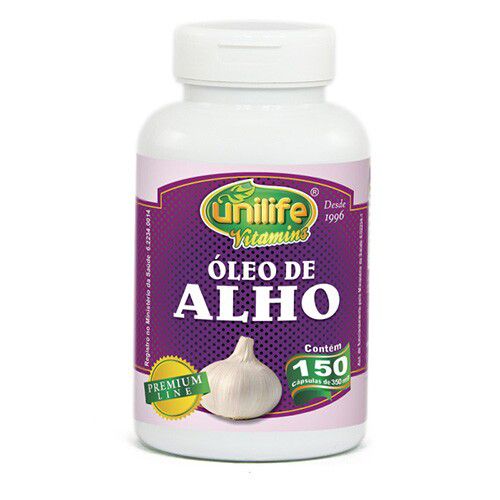 ÓLEO DE ALHO 150 CAP - 350MG - UNILIFE