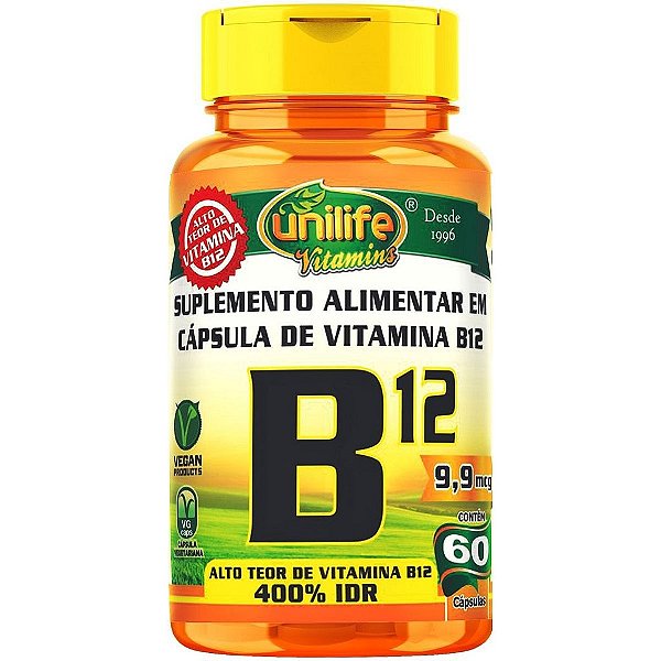 VITAMINA B12 - 60C. - 450MG - UNILIFE