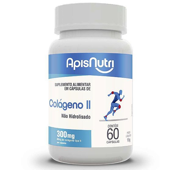 COLÁGENO TIPO 2 - 60CAP - 300MG - APISNUTRI