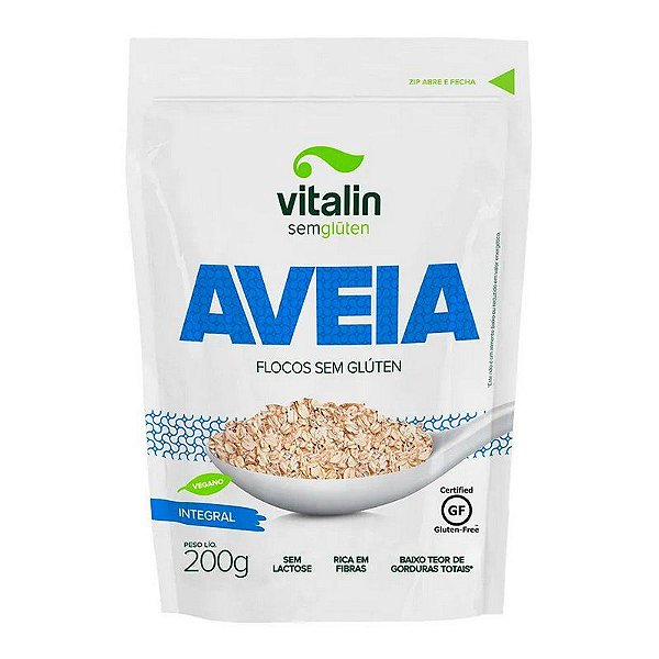 AVEIA FLOCOS SEM GLUTEN 200G VITALIN