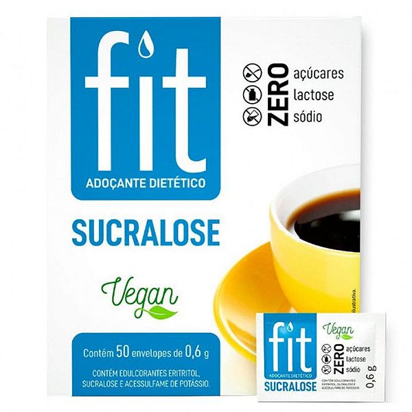 ADOÇANTE SUCRALOSE - 50 ENV DE 0,6G - FIT