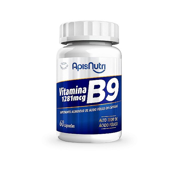 VITAMINA B9 - 1281MCG - 60CP - APISNUTRI
