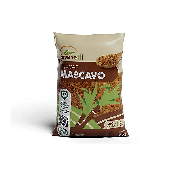 AÇÚCAR MASCAVO - 1KG - GRANELLI