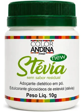 ADOÇANTE STEVIA COLOR VEGAN 100% NATURAL - 10G - COLOR ANDINA