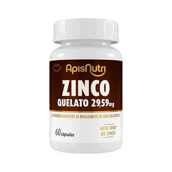 ZINCO QUELATO - 60CAP. - 29,59MG - APISNUTRI