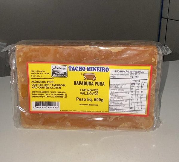 RAPADURA MINEIRA - 500GR - JR