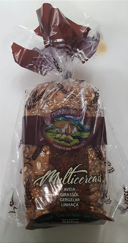 PAO 100% INT. MULTIGRAOS  - 500G - MOINHO DO VALE