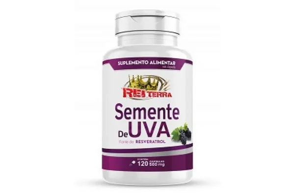 SEMENTE DE UVA - 120CAP - 500MG - REI TERRA