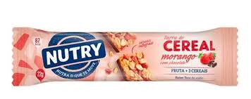 BARRA DE CEREAL MORANGO C/ CHOC. - 22GR - NUTRY