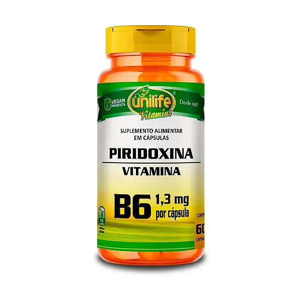 VITAMINA B6- 1,3MG- 60 CÁP- UNILIFE