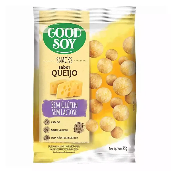 SNACK DE SOJA - 25GR - QUEIJO - GOOD SOY