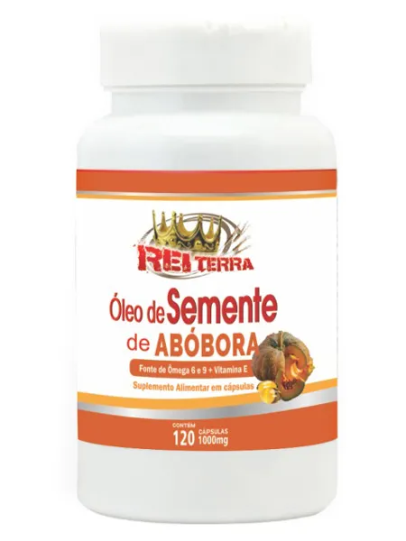 OLEO DE SEMENTE DE ABOBORA - 120 CAP 1400MG - REI TERRA