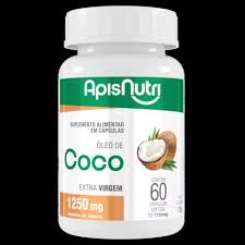 ÓLEO DE COCO- 60 CÁPS- 1250MG- APISNUTRI
