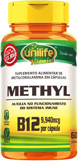 VITAMINA B12 METHYL- 60 CÁPS- 9,940 MG - UNILIFE