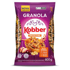GRANOLA FRUTAS E MEL - 800G - KOBBER