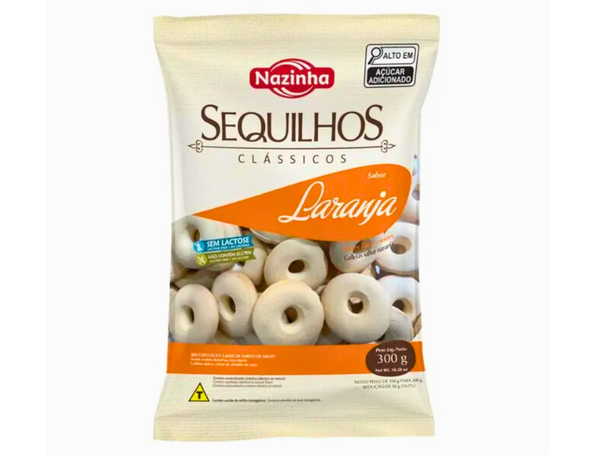 SEQUILHOS LARANJA - 300GR - NAZINHA