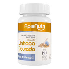 OLEO DE LINHAÇA DOURADA - 60CPS - 500MG - APISNUTRI