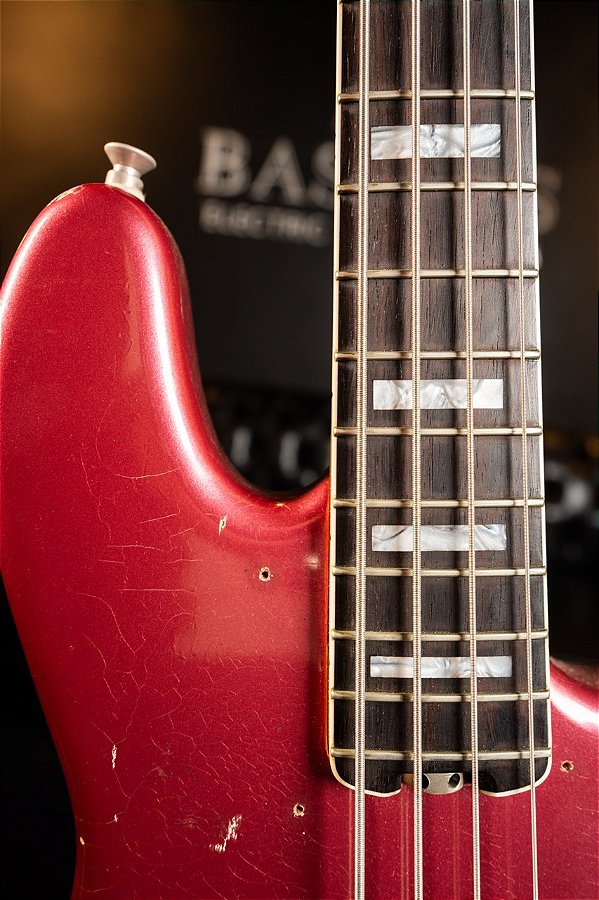 N.Zaganin Jazz Bass Custom Burgundy Mist