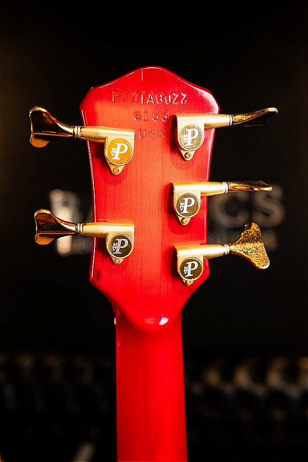 Baixo M.V. Pedulla Pentabuzz 5 (fretless - Cherry Burst)