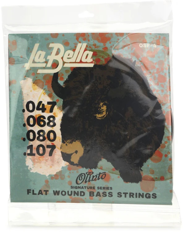 ENCORDOAMENTO LA BELLA FLAT WOUND BASS - BY OLINTO - 047/068/080/107