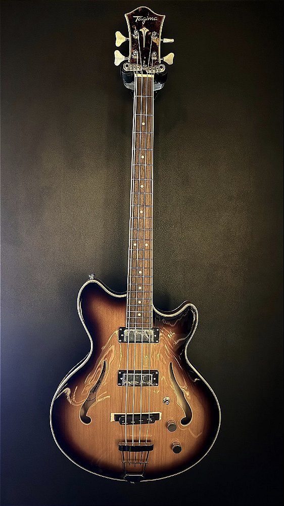 Baixo Tagima Ekosonic Bass - Sunburst - Semi Acústico - com Case Exclusivo