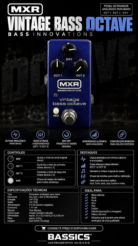 Pedal Vintage Bass Octave