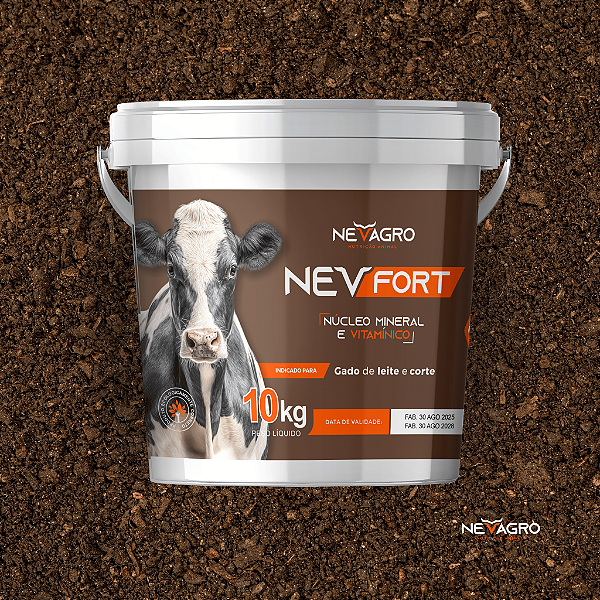 NEV | FORT – Núcleo Mineral e Vitamínico para Bovinos de Corte e Leite – 10kg