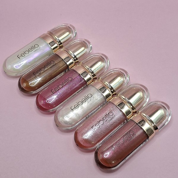 36- Gloss Labial Super Brilhante 6 cores
