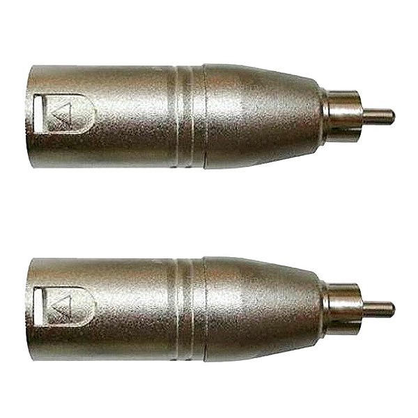 Adaptador Rca Macho P/xlr 3p Macho Niq. Wc 243 Ad 02 Unidades Wireconex [F108]