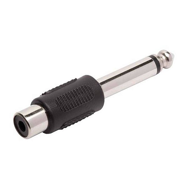 Adaptador Jack Rca Para P10 Mono Ponta Niquel Pct C/4un [F108]