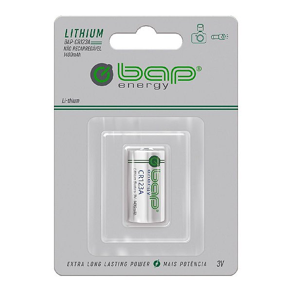 Bateria 3v Lithium Cr-123 Bap [F108]