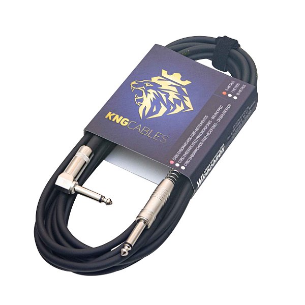Cabos Para Instrumentos Com Cachimbo P10 P10 5 Metros Gtc-05 Kng Wireconex [F108]