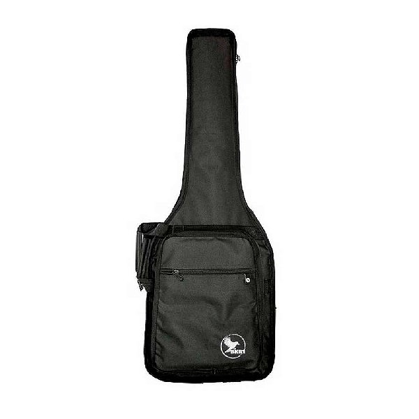 Capa P/ Guitarra Extra Bolso Cargo - Nylon 600 - Preto Bkr 1 [F108]