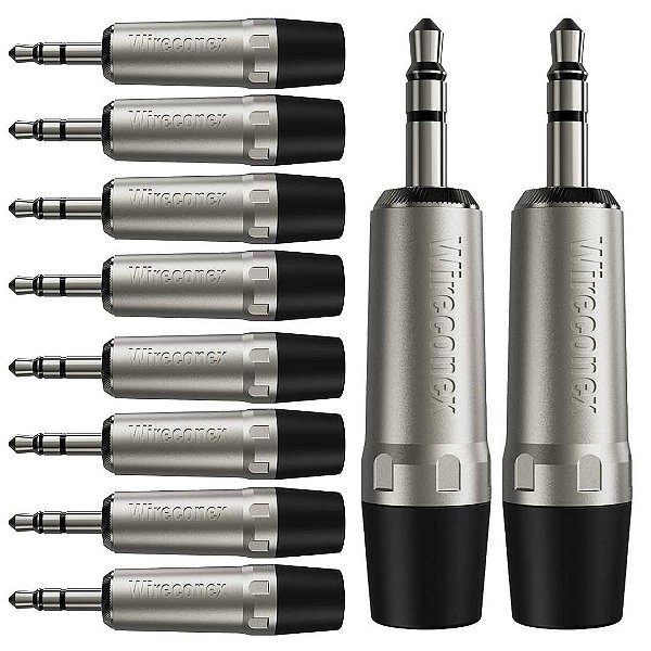 Conector P2 Stereo 3,5mm Plt Wc 1323 Trs Wireconex 10 Unidades [F108]