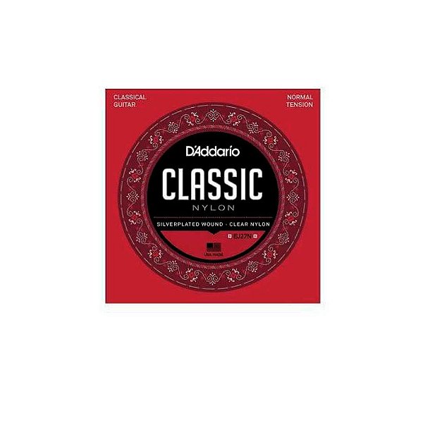 Cordas Para Violão Nylon Transparente D Addario Student Nylon Ej27n [F108]