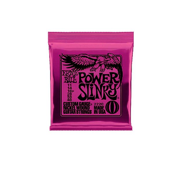 Encordoamento 011"-048" P/guitarra Power Slink Niquel Ernie Ball P02220  [F108]