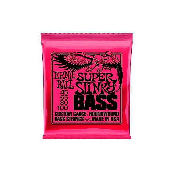 Encordoamento P/baixo 4 Cordas Super Slinky Niquel 045"-100" P02834 Ernie Ball [F108]