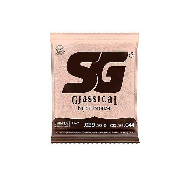 Encordoamento P/violão Nylon Bronze 65/35 Prata Tensão Alta Sg 0.029 [F108]