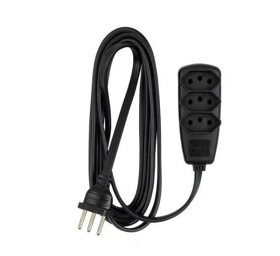 Extensão Elétrica Elgin 3 Tomadas - 3pinos - 3metros [F108]