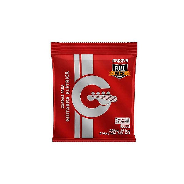 Jogo De Cordas P/guitarra Groove 0.009"/0.042" Gfp1 [F108]