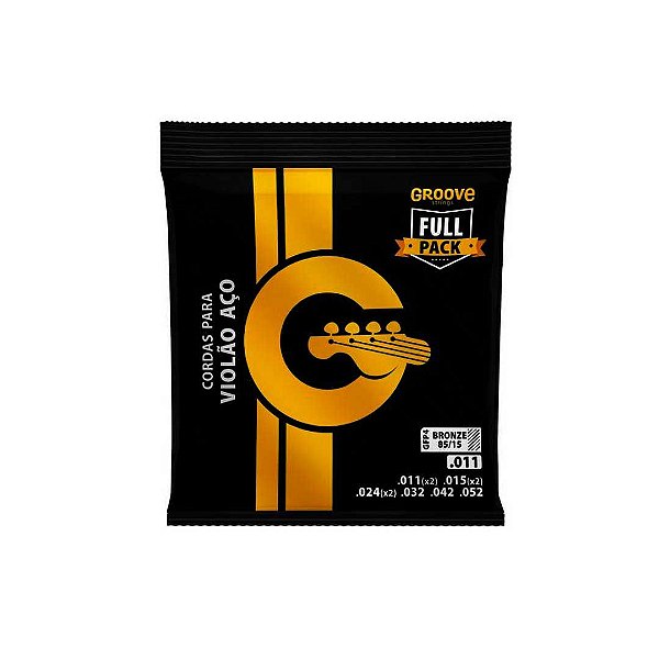 Jogo De Cordas P/violão Bronze 85/15 Groove 0.011"/0.052" Gfp4 [F108]