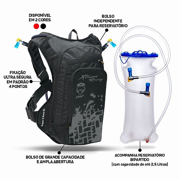 Mochila De Hidratação Super X Race [F105]
