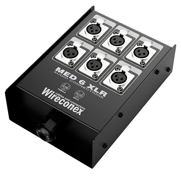 Painel Multicabo 06 Vias Xlr - Medusa Wireconex [F108]
