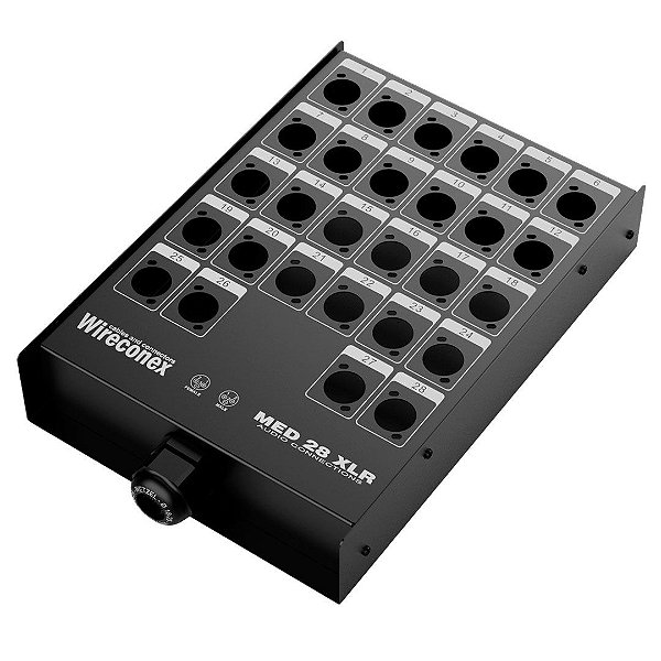Painel Para Multicabos Sem Conectores 28 Vias Xlr - Wireconex [F108]