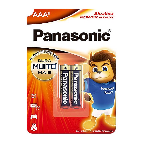 Pilha Alcalina Aaa Sm-2 Panasonic Lr03xab/2b192 [F108]