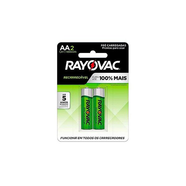 Pilha Rec Eco Rayovac Aa2  Cart 2 Sm-24 [F108]
