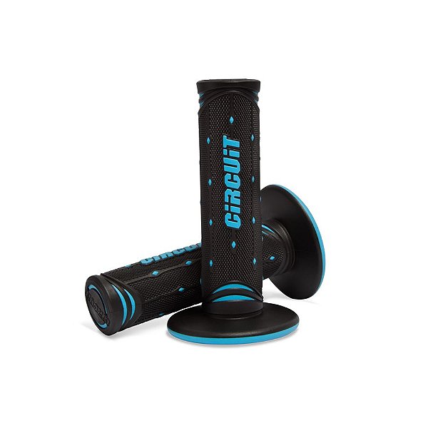 Manopla Circuit Jupiter Racing Preto/azul Fluor [F016]