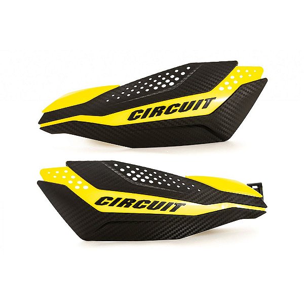 Prot Mao Circuit Dakar Universal Carbon/amarelo [F016]
