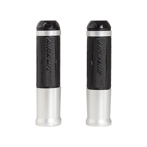 Manopla Circuit Silverstone Preto/aluminio [F016]